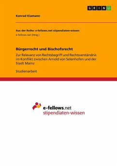 Bürgerrecht und Bischofsrecht Bürgerrecht und Bischofsrecht