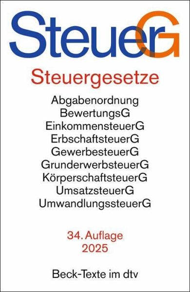 Steuergesetze. SteuerG Steuergesetze. SteuerG