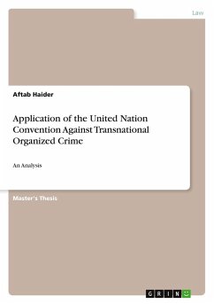 Cover Application of the United Nation Convention Against Transnational Organized Crime