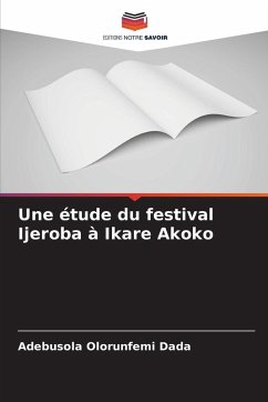 Cover Une étude du festival Ijeroba à Ikare Akoko
