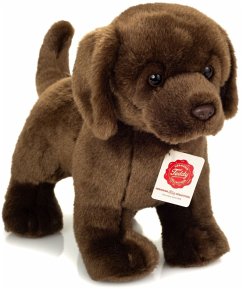 Cover Teddy Hermann 91997 - Labrador braun stehend, Plüsch, 30 cm