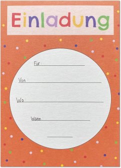 Cover KEITCARDS Einladungskarte Orange, Karte für Einladung, Geburtstag, 1 Stück