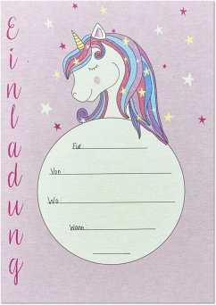 Cover KEITCARDS Einladungskarte Einhorn, Karte für Einladung, Geburtstag, 1 Stück