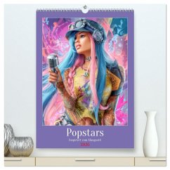 Popstars - Inspiriert vom Mangastil (hochwertiger Premium Wandkalender 2026 DIN A2 hoch), Kunstdruck in Hochglanz Popstars - Inspiriert vom Mangastil (hochwertiger Premium Wandkalender 2026 DIN A2 hoch), Kunstdruck in Hochglanz