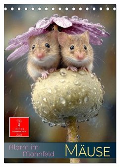 Mäuse - Alarm im Mohnfeld (Tischkalender 2026 DIN A5 hoch), CALVENDO Monatskalender
