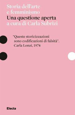 Cover Storia dell'arte e femminismo. Una questione aperta