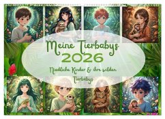 Meine Tierbabys (Wandkalender 2026 DIN A2 quer), CALVENDO Monatskalender