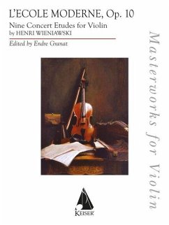 Cover L'Ecole Moderne, Op. 10 for Solo Violin