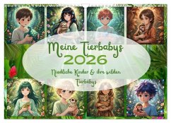 Meine Tierbabys (Wandkalender 2026 DIN A3 quer), CALVENDO Monatskalender