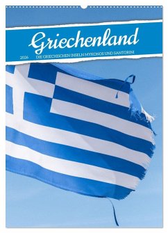 Cover Griechenland - Die griechischen Inseln Mykonos und Santorini (Wandkalender 2026 DIN A2 hoch), CALVENDO Monatskalender
