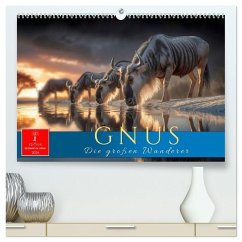 Gnus - die großen Wanderer (hochwertiger Premium Wandkalender 2026 DIN A2 quer), Kunstdruck in Hochglanz Cover Gnus - die großen Wanderer (hochwertiger Premium Wandkalender 2026 DIN A2 quer), Kunstdruck in Hochglanz