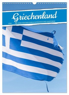 Cover Griechenland - Die griechischen Inseln Mykonos und Santorini (Wandkalender 2026 DIN A3 hoch), CALVENDO Monatskalender