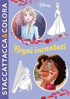 Cover Regni incantati. Disney. Staccattacca&colora. Con adesivi