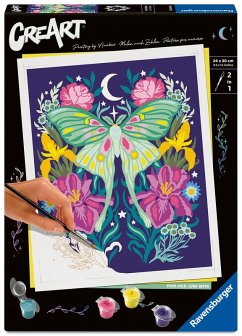 Cover CreArt, Malen nach Zahlen Adults Trend - Pixie Cold: Luna-Motte