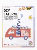 FOLIA Bastelartikel DIY Laterne Fuererwehr Auto (FIRE ENGINE) inkl. 1 LED-Licht, 1 LED Blaulicht und Batterien FOLIA Bastelartikel DIY Laterne Fuererwehr Auto (FIRE ENGINE) inkl. 1 LED-Licht, 1 LED Blaulicht und Batterien