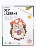 FOLIA Bastelartikel DIY Laterne Igel (Hedgehog) inkl. 1 LED-Licht und Batterien