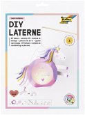 FOLIA Bastelartikel Laternen-Bastelsets SWEET RAINBOW, inkl. 1 LED-Licht und Batterien