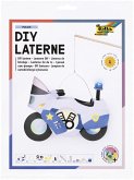 FOLIA Bastelartikel DIY Laterne Polizei Motorrad (POLICE) inkl. 1 LED-Licht, 1 LED Blaulicht und Batterien FOLIA Bastelartikel DIY Laterne Polizei Motorrad (POLICE) inkl. 1 LED-Licht, 1 LED Blaulicht und Batterien