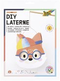 FOLIA Bastelartikel DIY Laterne Fuchs (FOX) inkl. 1 LED-Licht und Batterien