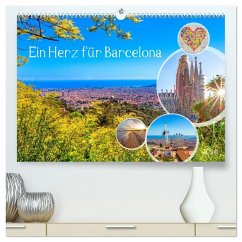 Ein Herz für Barcelona (hochwertiger Premium Wandkalender 2026 DIN A2 quer), Kunstdruck in Hochglanz