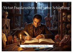 Victor Frankenstein und seine Schöpfung (Wandkalender 2026 DIN A2 quer), CALVENDO Monatskalender