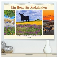Cover Ein Herz für Andalusien (hochwertiger Premium Wandkalender 2026 DIN A2 quer), Kunstdruck in Hochglanz