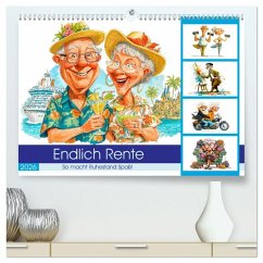 Cover Endlich Rente - So macht Ruhestand Spaß! (hochwertiger Premium Wandkalender 2026 DIN A2 quer), Kunstdruck in Hochglanz