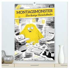 Cover Montagsmonster - der lustige Bürokalender (hochwertiger Premium Wandkalender 2026 DIN A2 hoch), Kunstdruck in Hochglanz