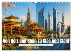 Cover Von Holz und Stein zu Glas und Stahl (Wandkalender 2026 DIN A3 quer), CALVENDO Monatskalender