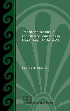 Translation Technique and Literary Structures in Greek Isaiah 13