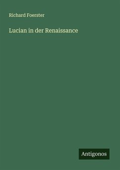Cover Lucian in der Renaissance