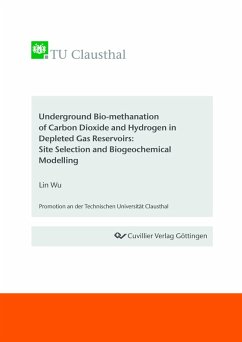 Cover Underground Bio-methanation of Carbon Dioxide and Hydrogen in Depleted Gas Reservoirs: Site Selection and Biogeochemical Modelling