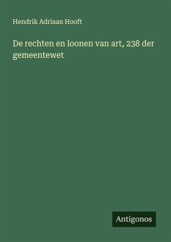 Cover De rechten en loonen van art, 238 der gemeentewet