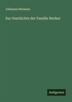Cover Zur Geschichte der Familie Necker