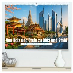 Von Holz und Stein zu Glas und Stahl (hochwertiger Premium Wandkalender 2026 DIN A2 quer), Kunstdruck in Hochglanz Von Holz und Stein zu Glas und Stahl (hochwertiger Premium Wandkalender 2026 DIN A2 quer), Kunstdruck in Hochglanz