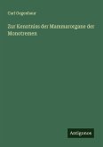 Zur Kenntniss der Mammarorgane der Monotremen