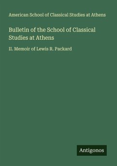 Cover Bulletin of the School of Classical Studies at Athens