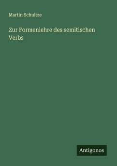 Cover Zur Formenlehre des semitischen Verbs