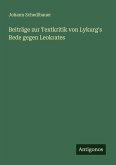 Beiträge zur Textkritik von Lykurg's Rede gegen Leokrates