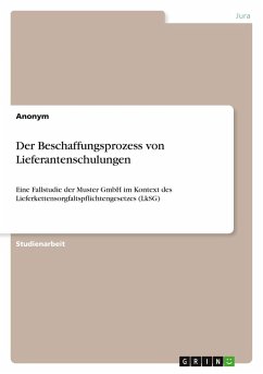 Der Beschaffungsprozess von Lieferantenschulungen Der Beschaffungsprozess von Lieferantenschulungen
