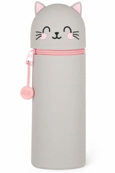 Legami 2-in-1-Federmäppchen aus Silikon Kitty „Be Curious“ - Super Soft! Legami 2-in-1-Federmäppchen aus Silikon Kitty „Be Curious“ - Super Soft!