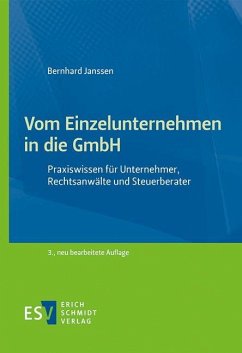 Cover Vom Einzelunternehmen in die GmbH