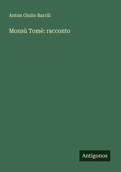 Cover Monsù Tomè: racconto