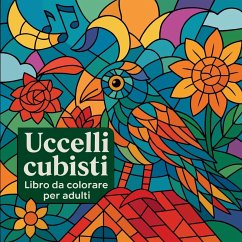 Cover Uccelli cubisti - Libro da colorare per adulti
