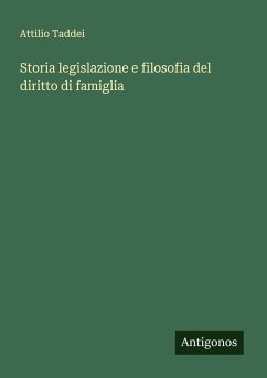 Cover Storia legislazione e filosofia del diritto di famiglia
