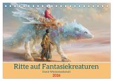 Ritte auf Fantasiekreaturen - Durch Wüstenlandschaft (Tischkalender 2026 DIN A5 quer), CALVENDO Monatskalender