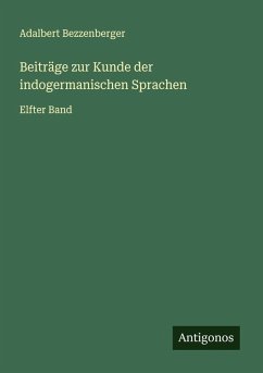 Cover Beiträge zur Kunde der indogermanischen Sprachen