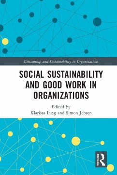 Cover Social Sustainability and Good Work in Organizations