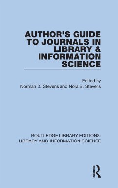 Cover Author's Guide to Journals in Library & Information Science