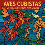 Aves cubistas - Libro para colorear para adultos